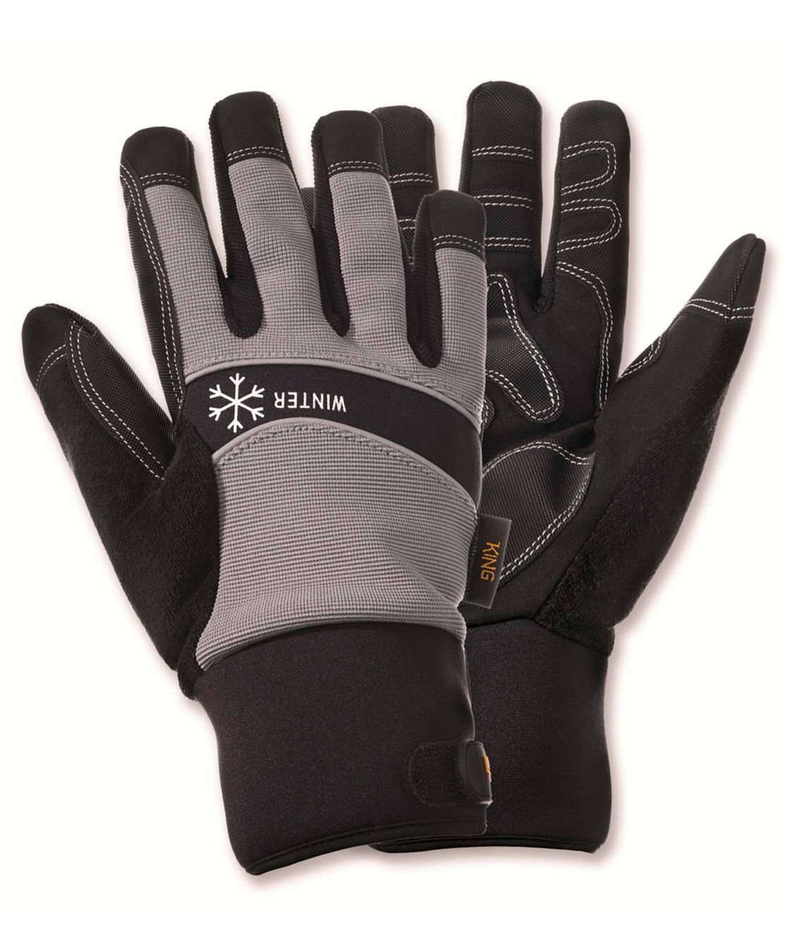 Mechaniker Handschuh King, schwarz/grau schwarz/grau
