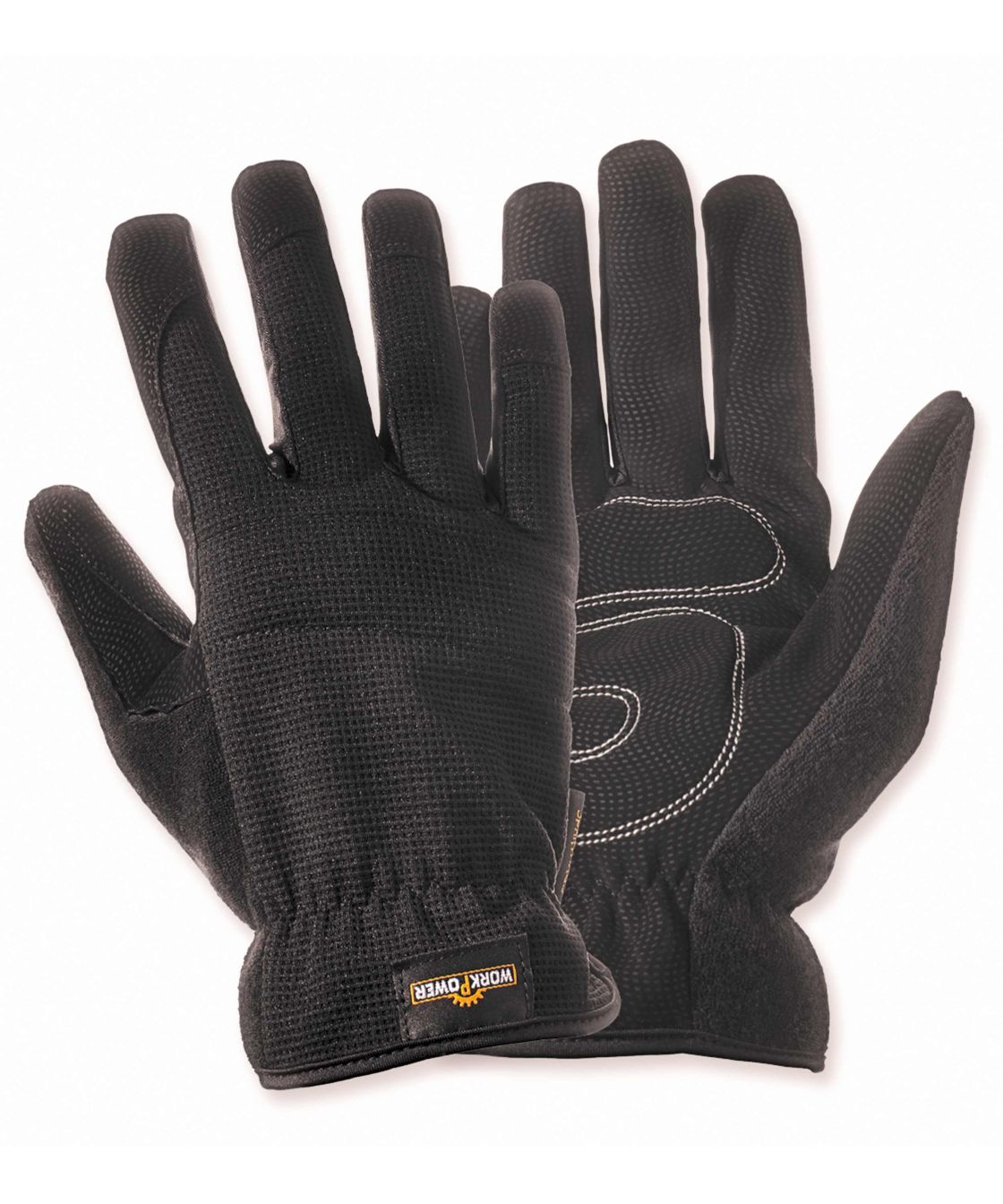 Mechaniker Handschuh Spartakus, schwarz schwarz