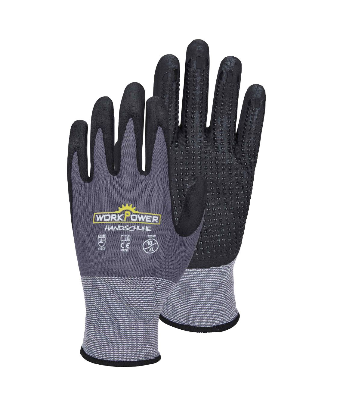 Nitrilhandschuh Argos Dot - 6er Pack, anthrazit/schwarz anthrazit/schwarz