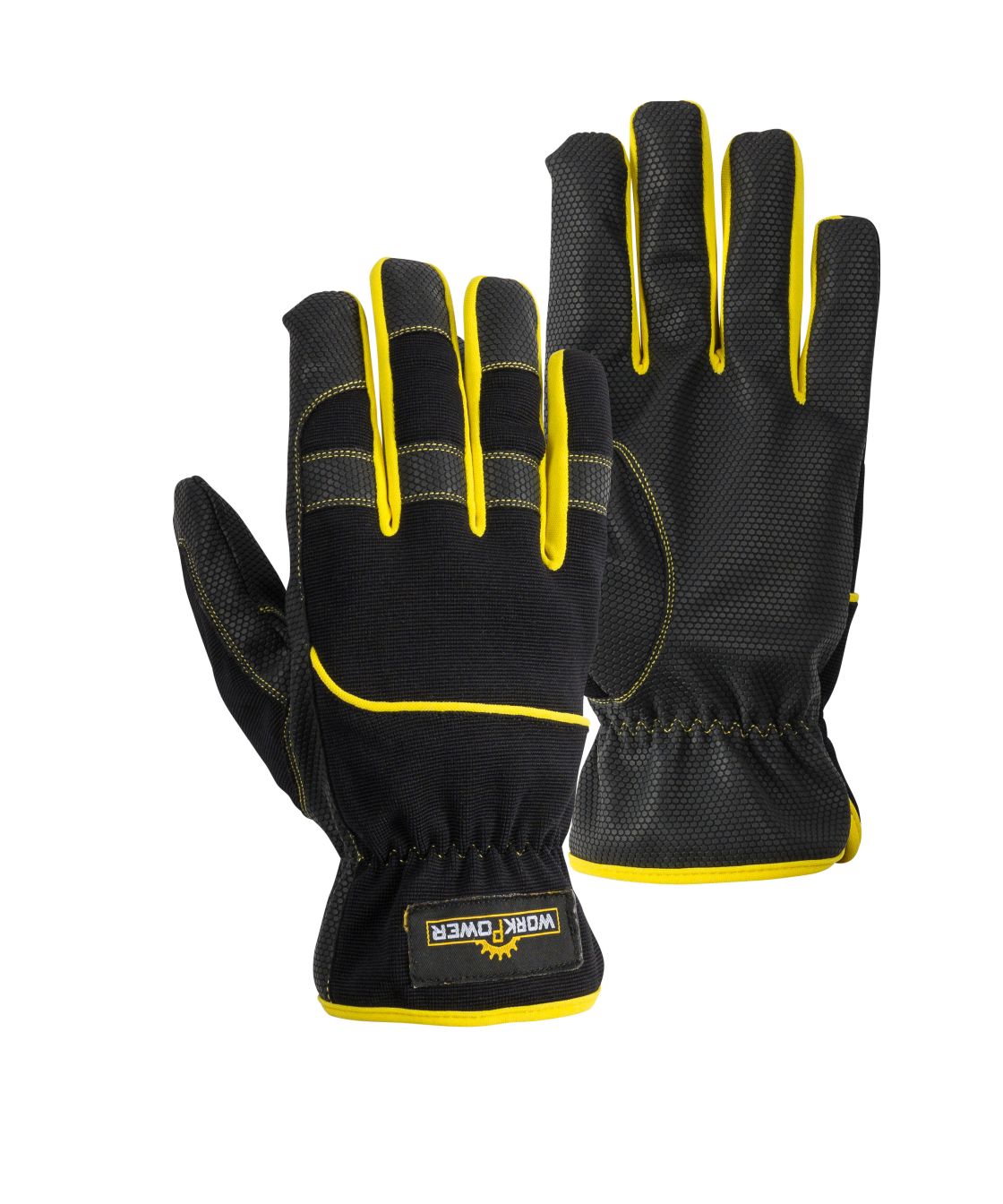 Mechaniker Handschuh Priamos, schwarz/gelb schwarz/gelb