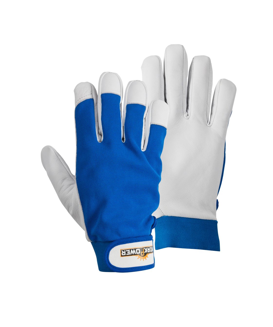 Arbeitshandschuh Hektor, weiß/grau weiß/blau