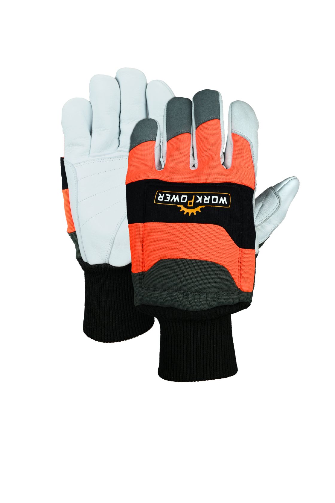Schnittschutzhandschuh, orange/grau orange/grau