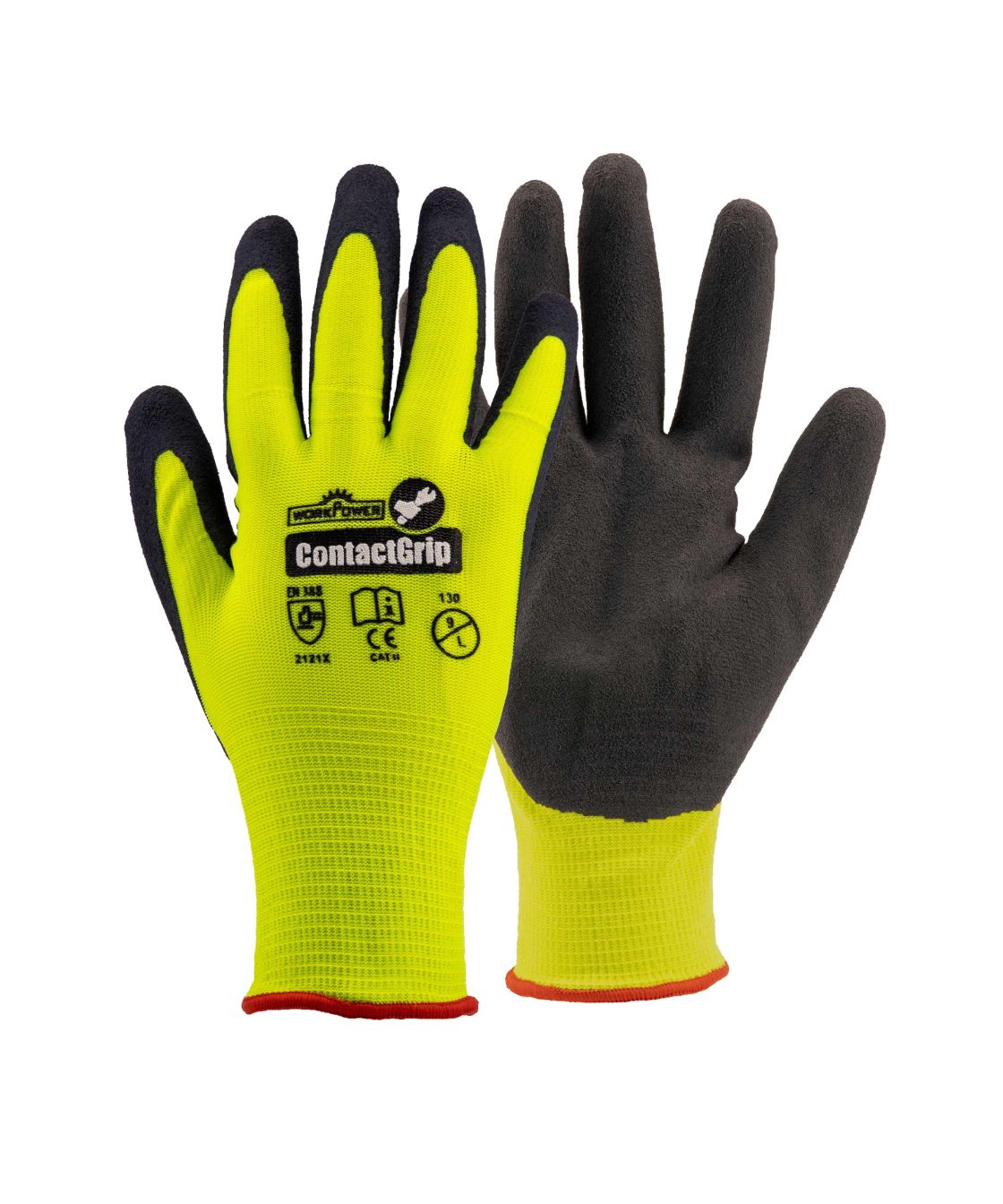 Arbeitshandschuh Contact Grip, schwarz/gelb gelb/schwarz