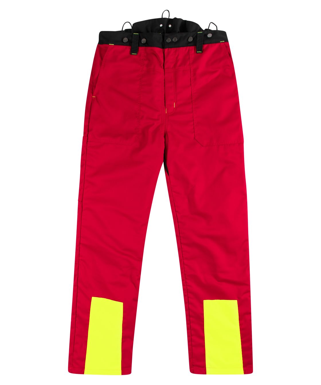 Woodcreek Schnittschutz-Bundhose Basic, rot/schwarz/gelb rot/schwarz/gelb