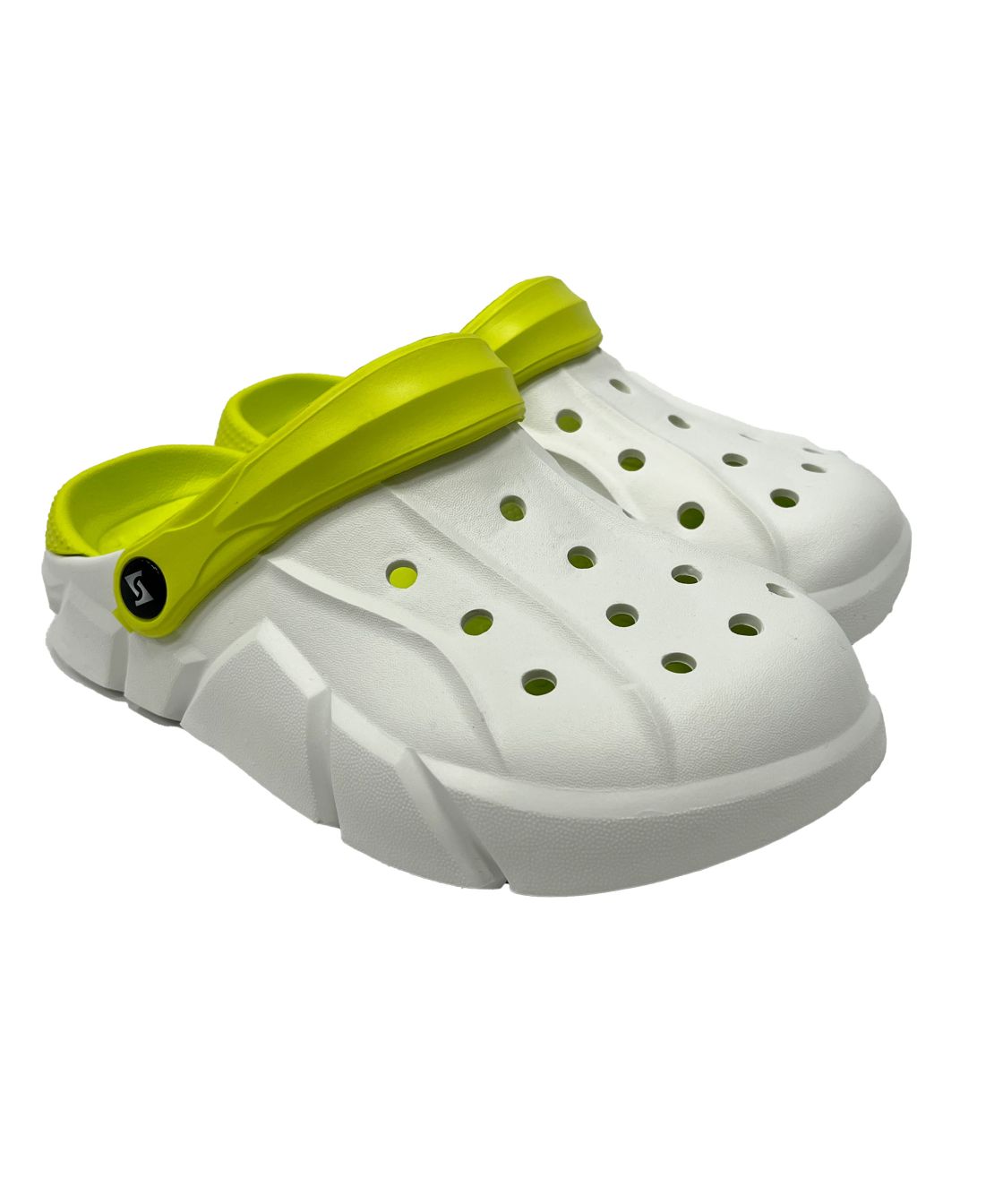 Damen Clog Markelo, weiß/limette weiß/limette