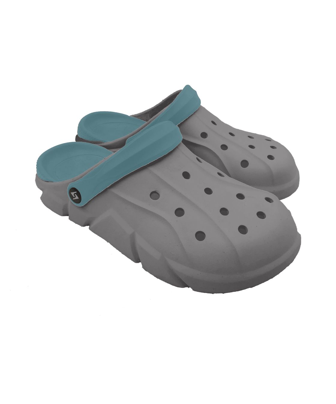 Clog Mierlo, grau/blau grau/blau