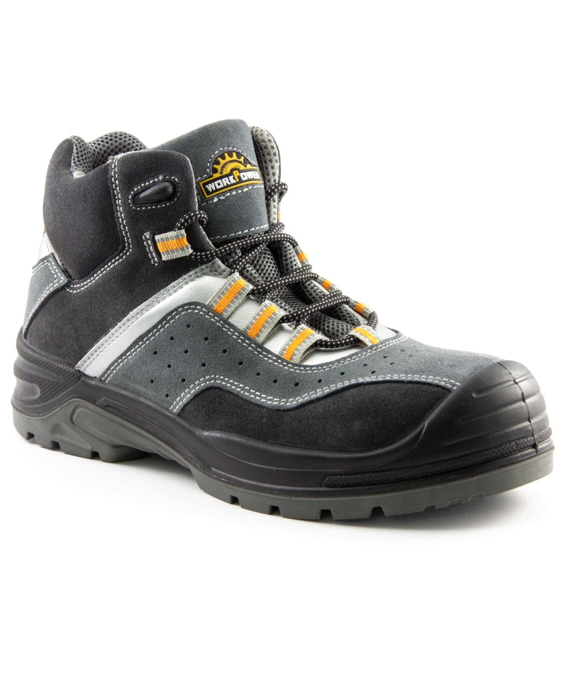Sicherheitsstiefel S1P Toledo, schwarz/grau/orange schwarz/grau/orange