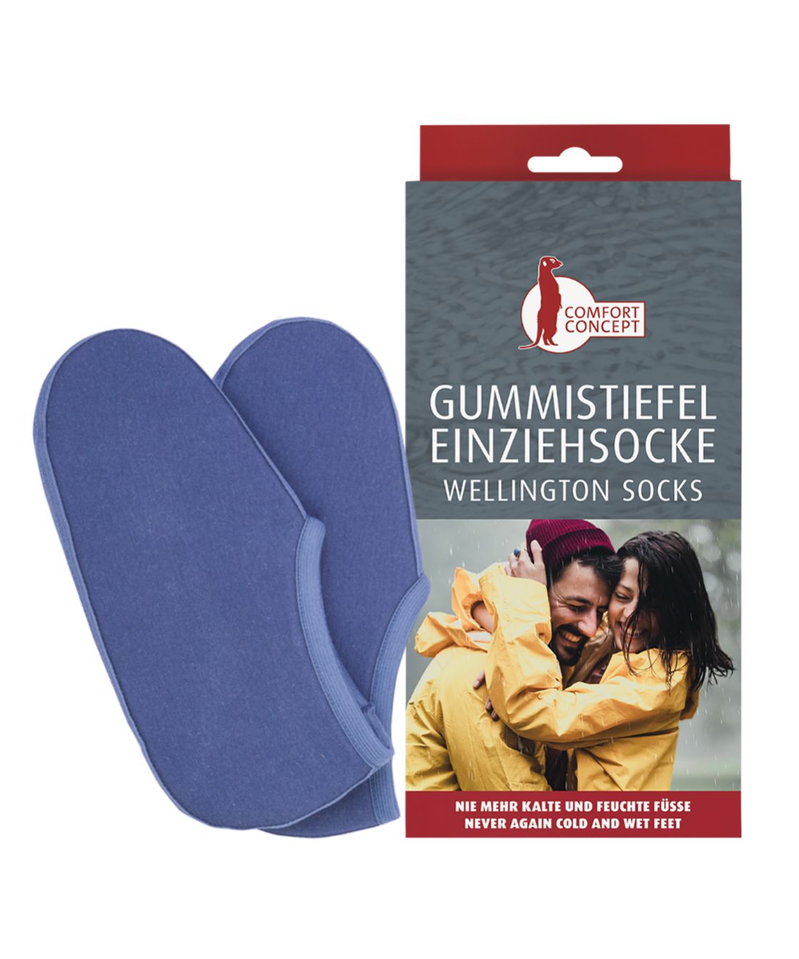 Stiefelsocke, blau blau