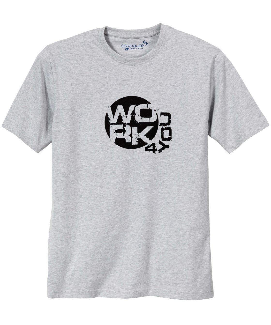 T-Shirt Work 4 You, grau-meliert grau-meliert