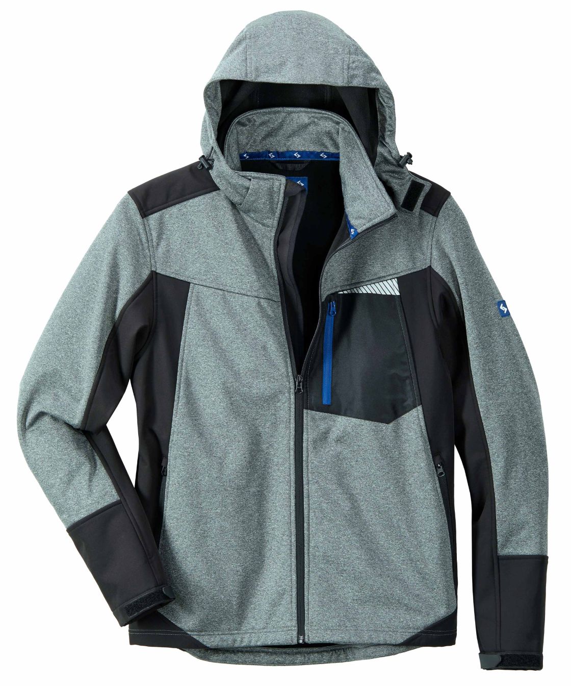 Softshelljacke Work-4-You, anthrazit/schwarz-meliert/schwarz anthrazit/schwarz-meliert/schwarz