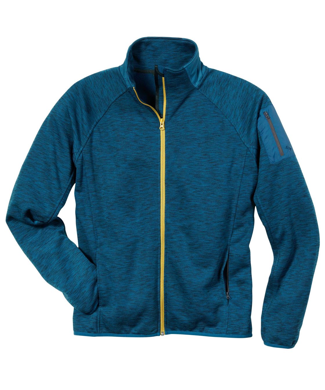 Active Fleecejacke, blau-meliert blau-meliert