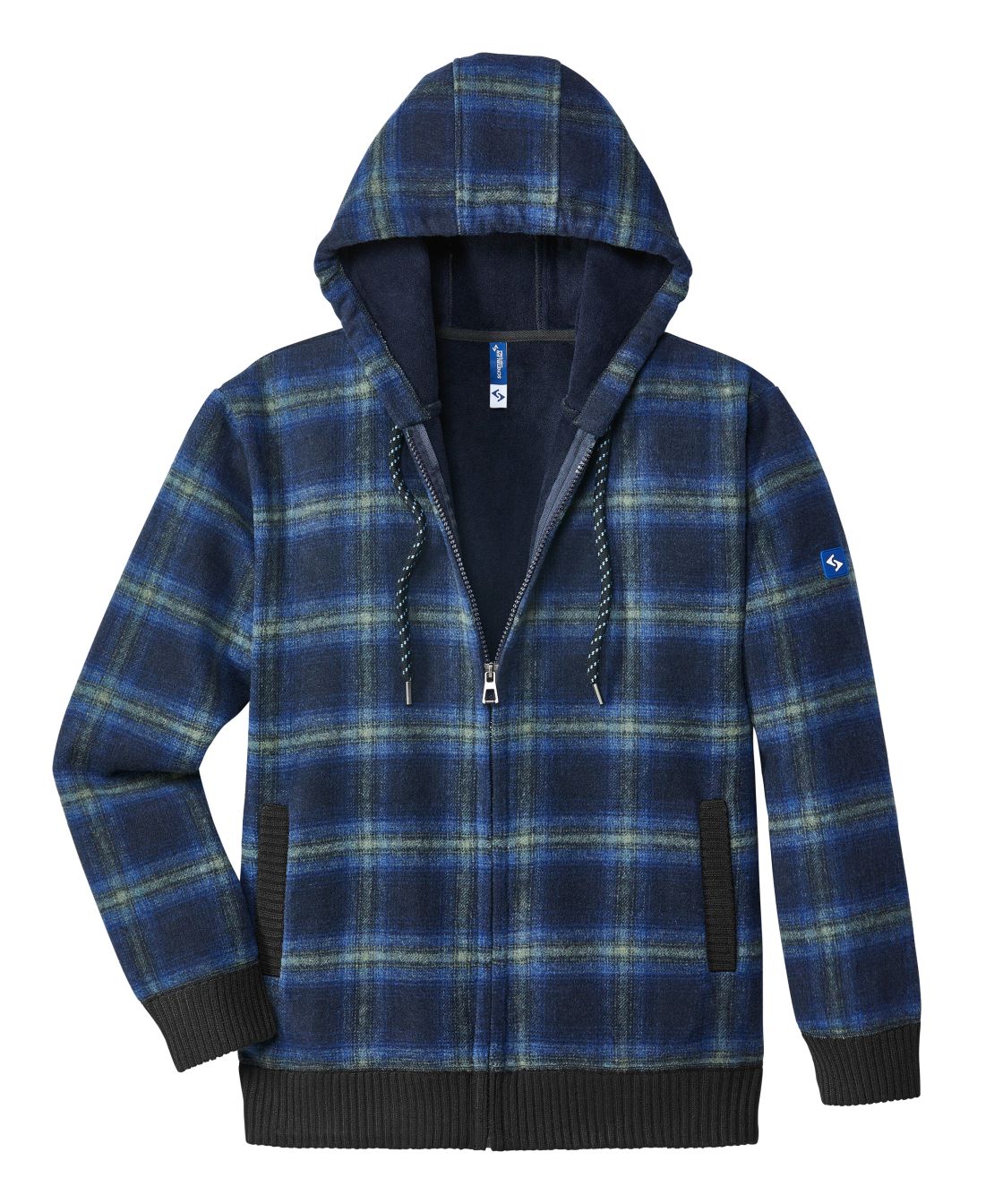 Thermojacke Curris, blau/grau-kariert blau/grau-kariert