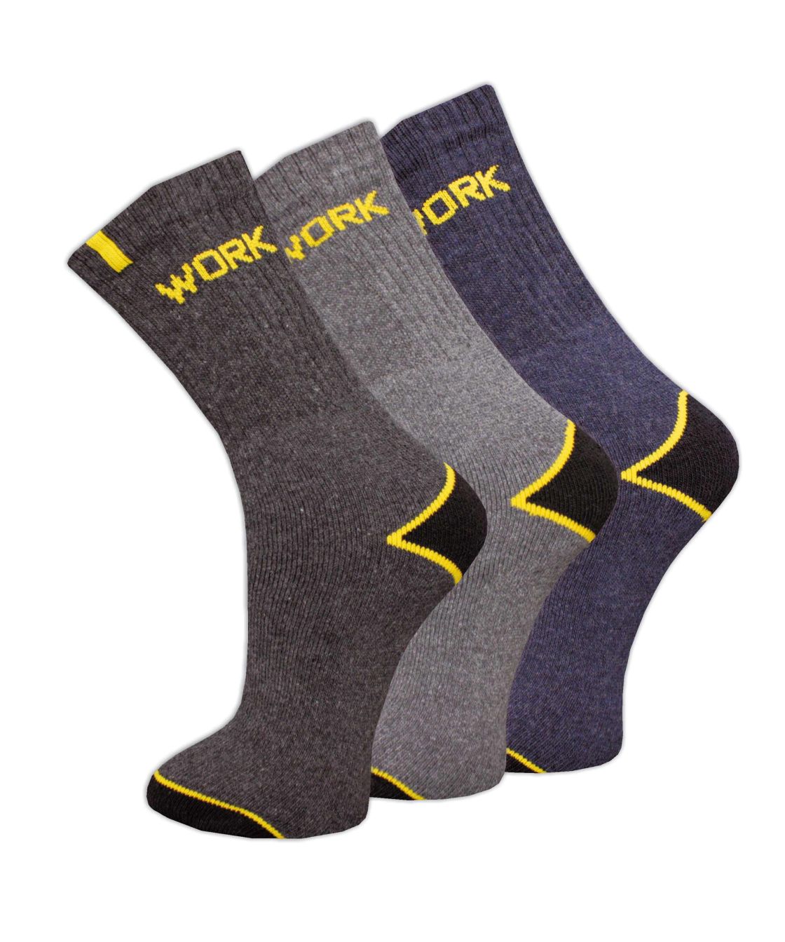Workpower Wintersocken 3er-Pack, gemischte Farben gemischte Farben