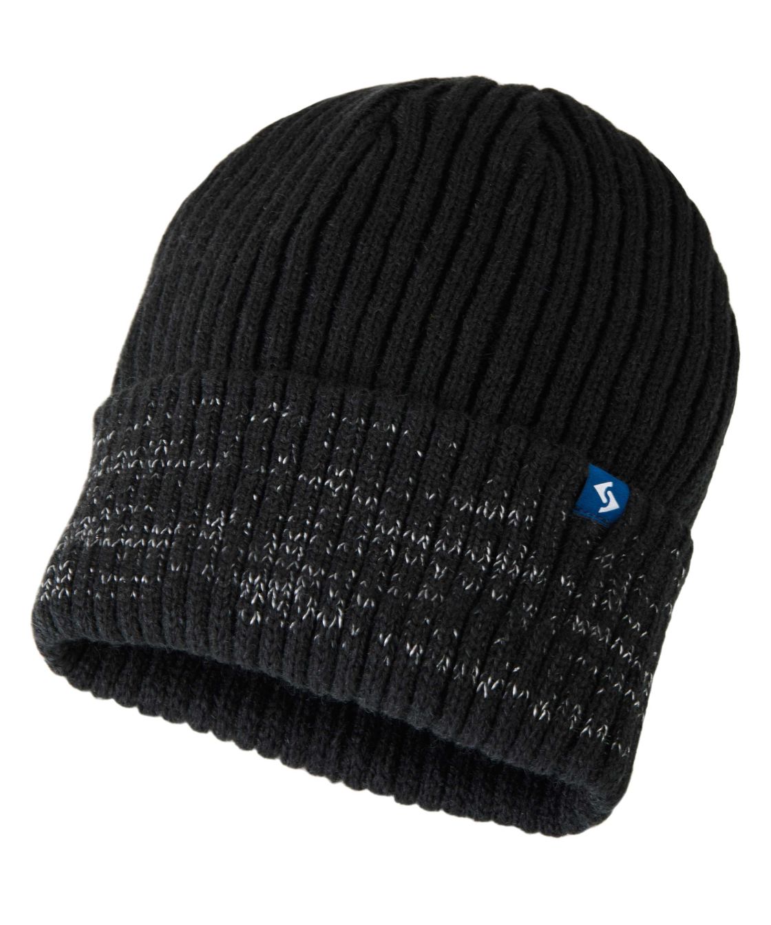 Strickmütze Mürren, schwarz, schwarz