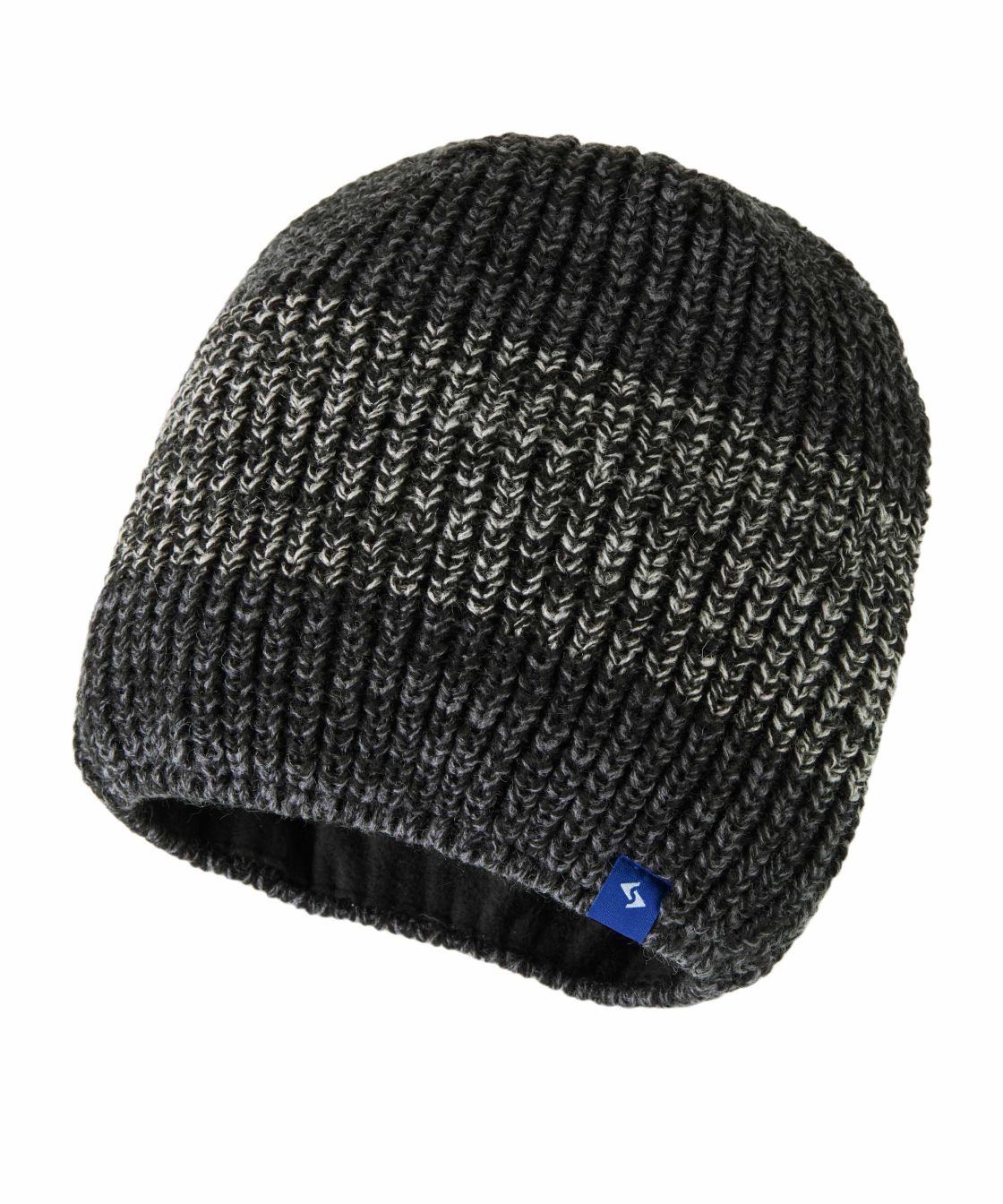 Strickmütze Wengen, anthrazit/schwarz-meliert, anthrazit/schwarz-meliert