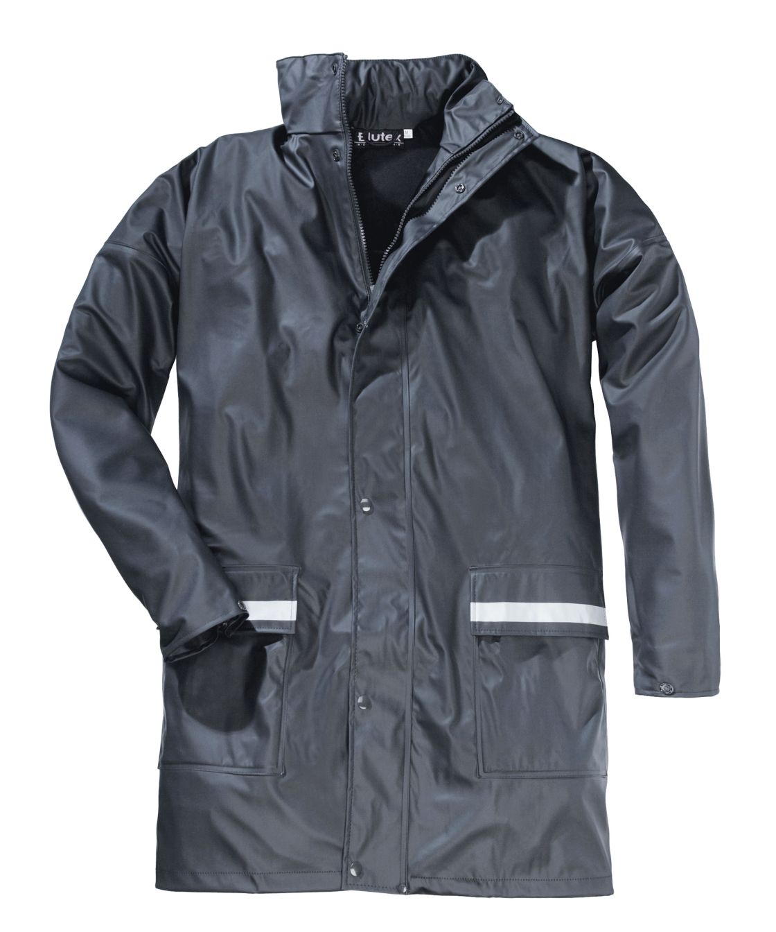 PU-Regenjacke mit Reflexstreifen, blau blau