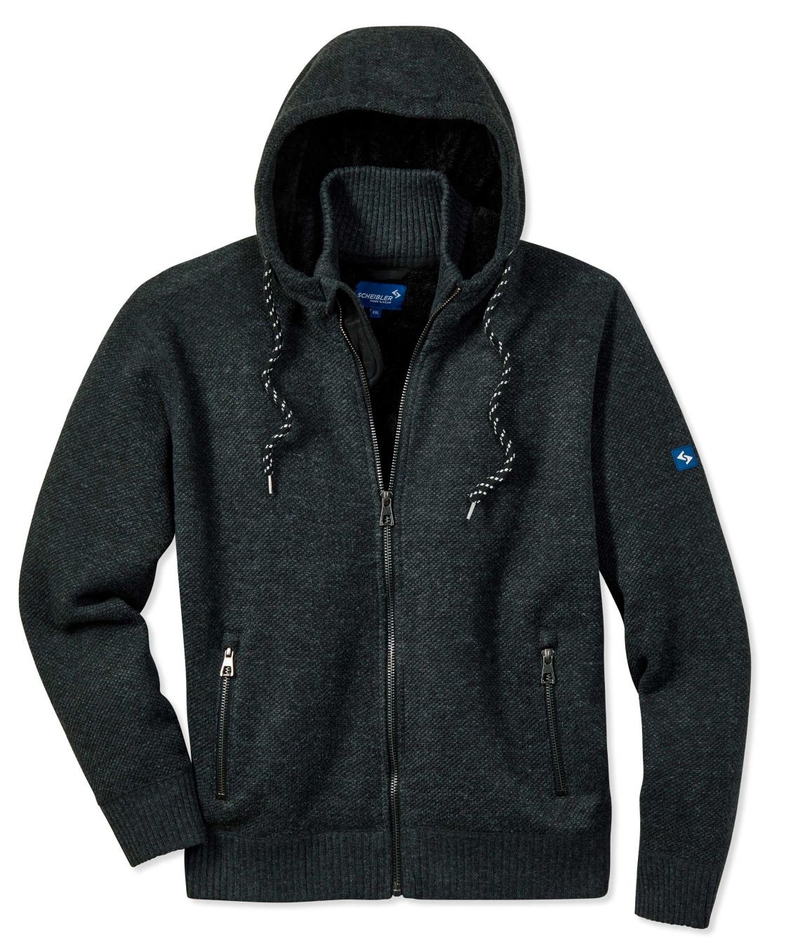 Strickjacke Schärding, anthrazit/schwarz-meliert anthrazit/schwarz-meliert