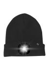 LED Mütze Malix, schwarz, schwarz