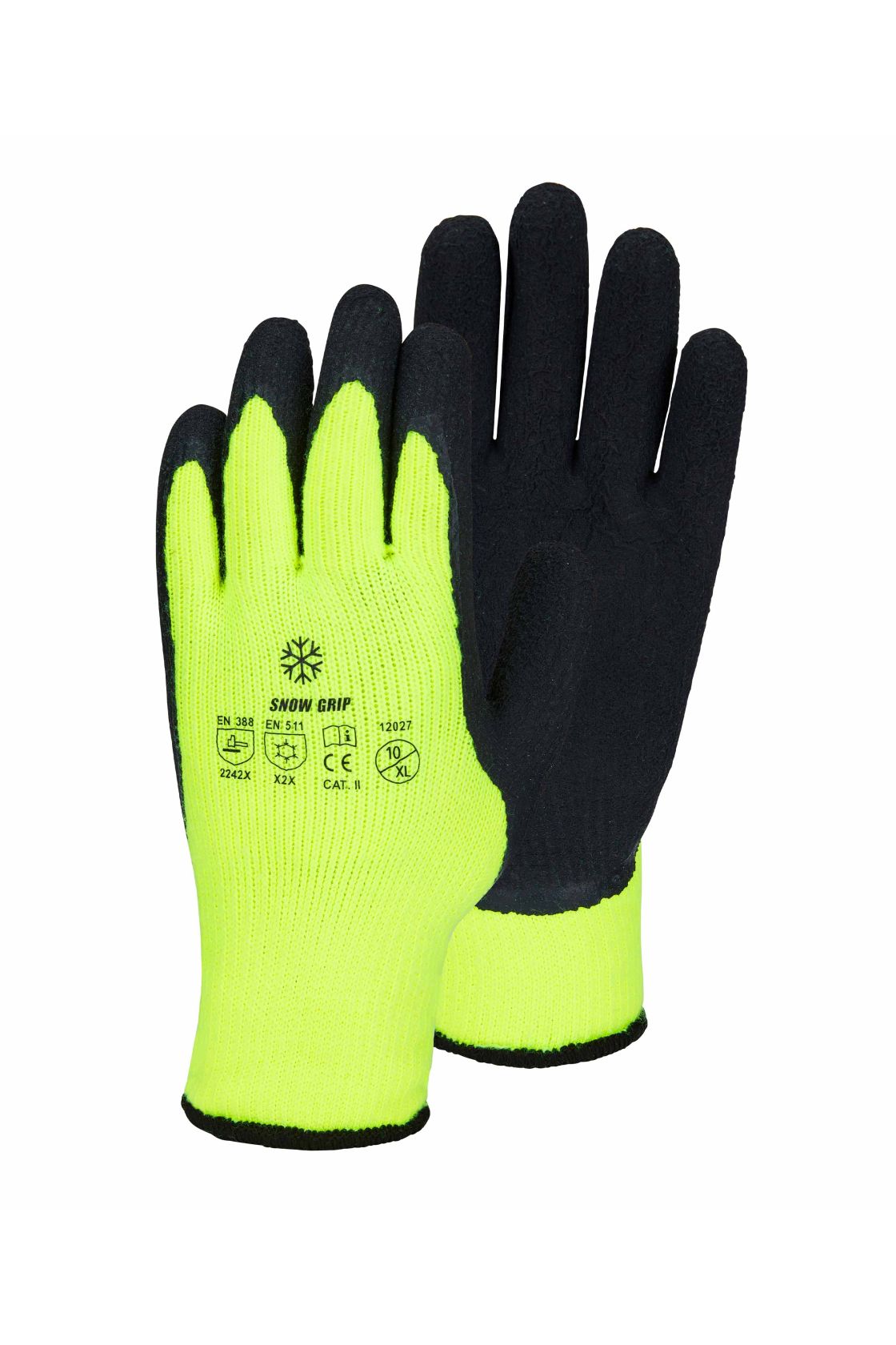 Winterarbeitshandschuh Snow Grip, gelb/schwarz gelb/schwarz