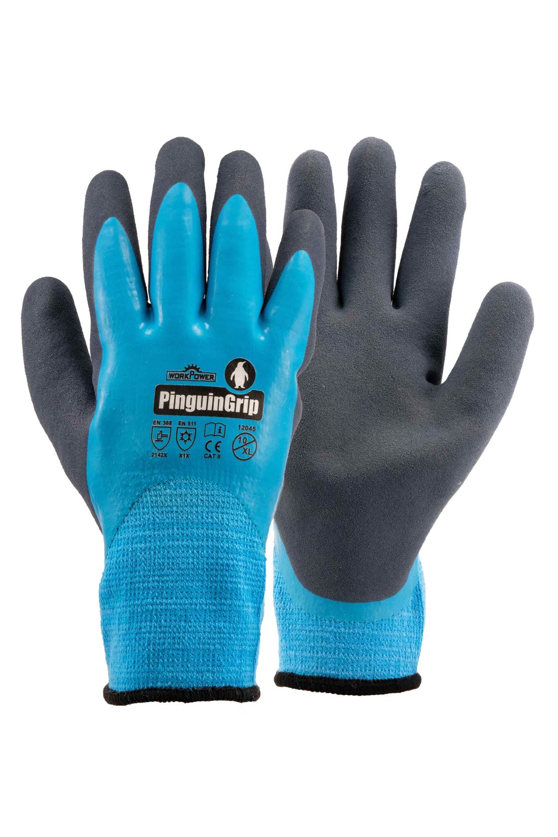 Winterhandschuh Pinguin Grip, hellblau/navy hellblau/navy