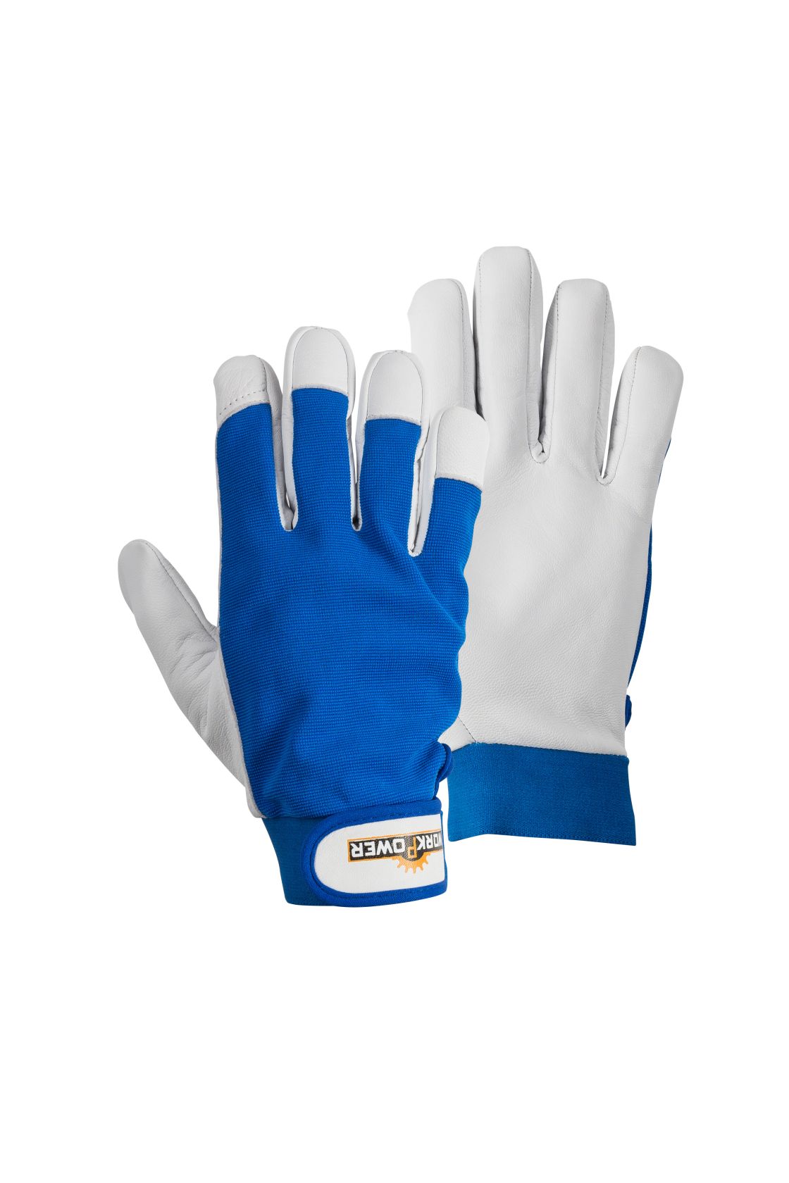 Arbeitshandschuh Hektor, weiß/grau weiß/blau