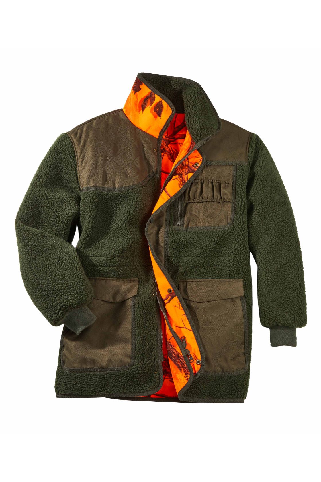Signal-Wendejacke, oliv/orange oliv/orange