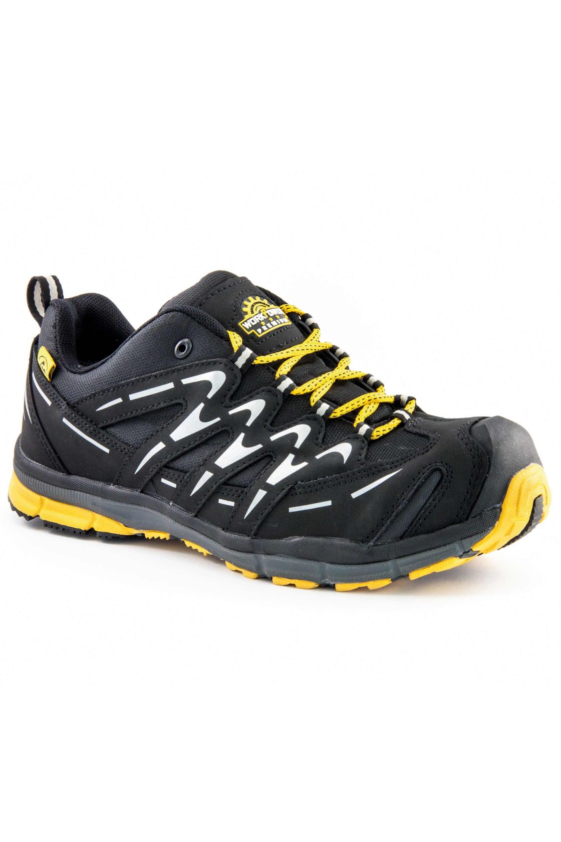 Sicherheitshalbschuh S1P Dayton, schwarz/gelb schwarz