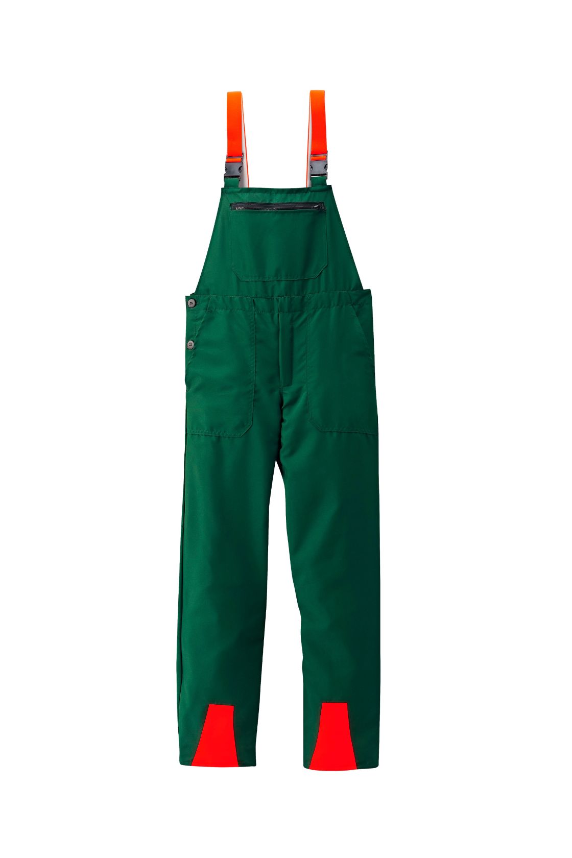 Schnittschutz-Latzhose Basic, grün/leuchtorange grün/leuchtorange