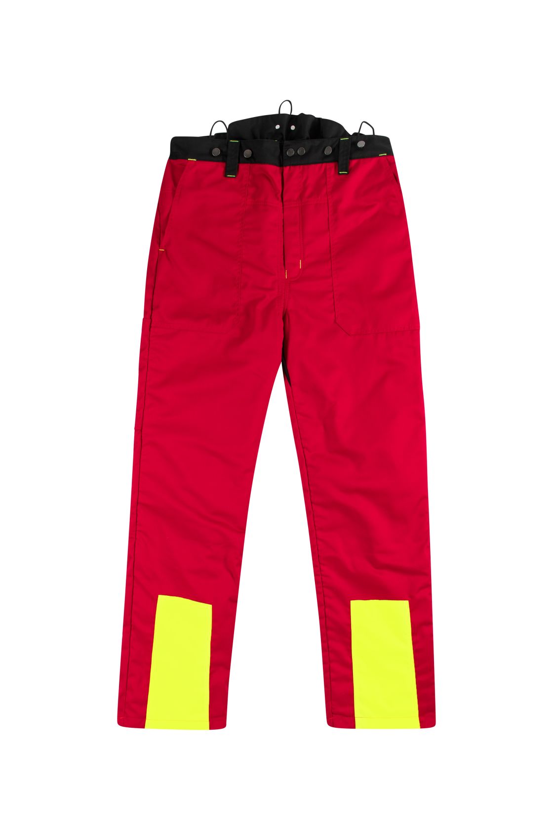 Woodcreek Schnittschutz-Bundhose Basic, rot/schwarz/gelb rot/schwarz/gelb