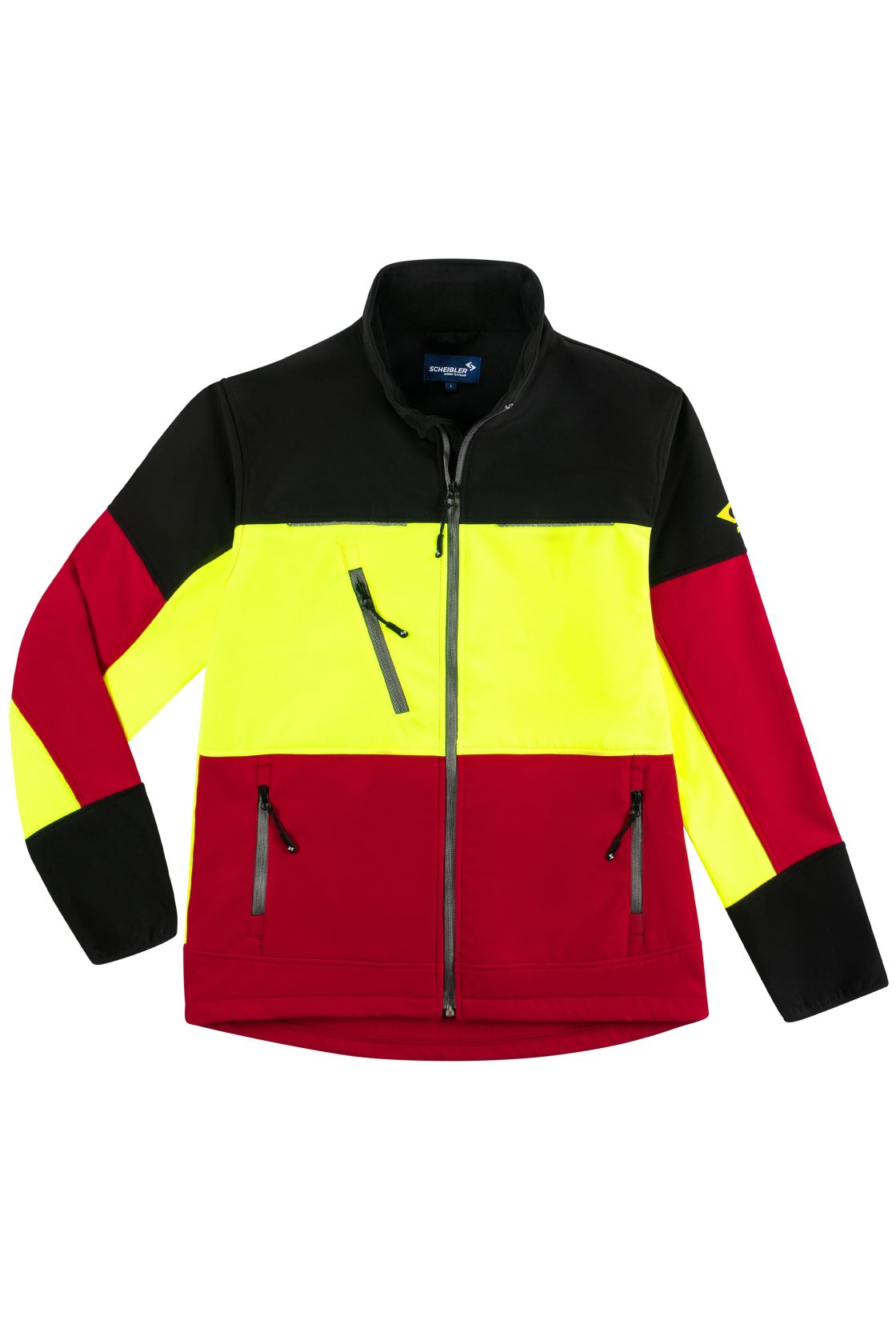 Woodcreek Softshelljacke, rot/schwarz/gelb rot/schwarz/gelb