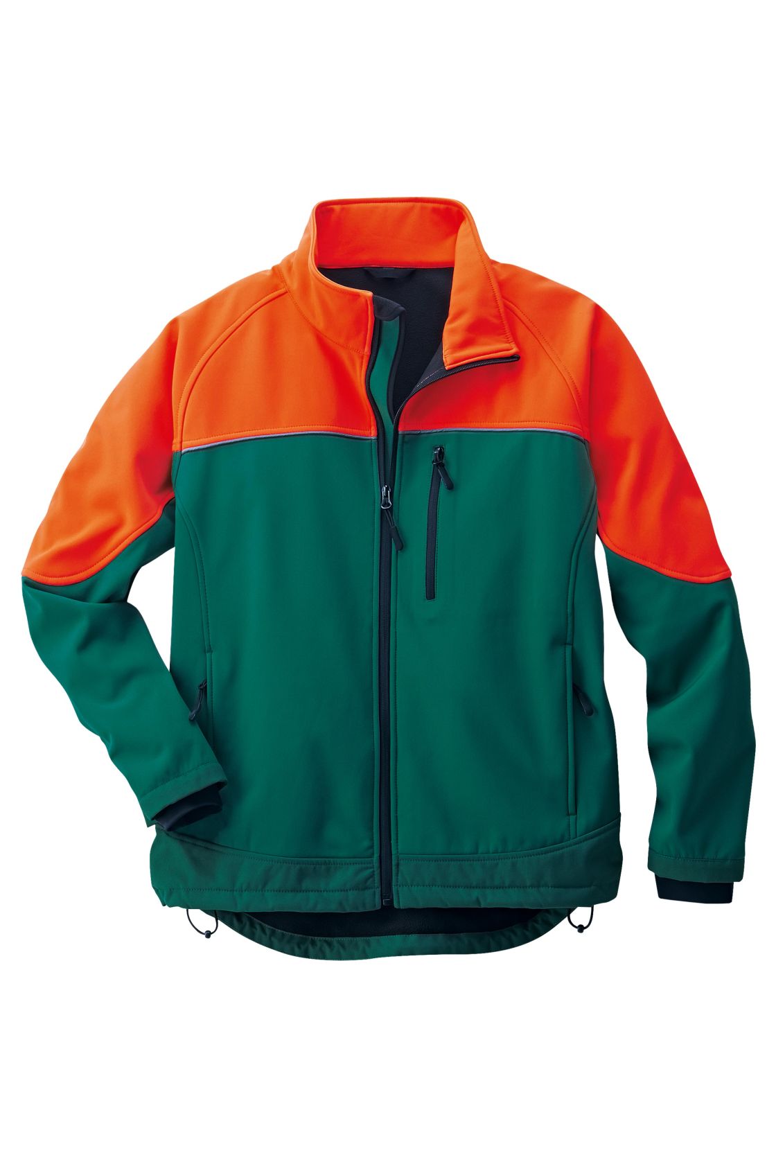 Softshelljacke Forst, grün/orange grün/orange
