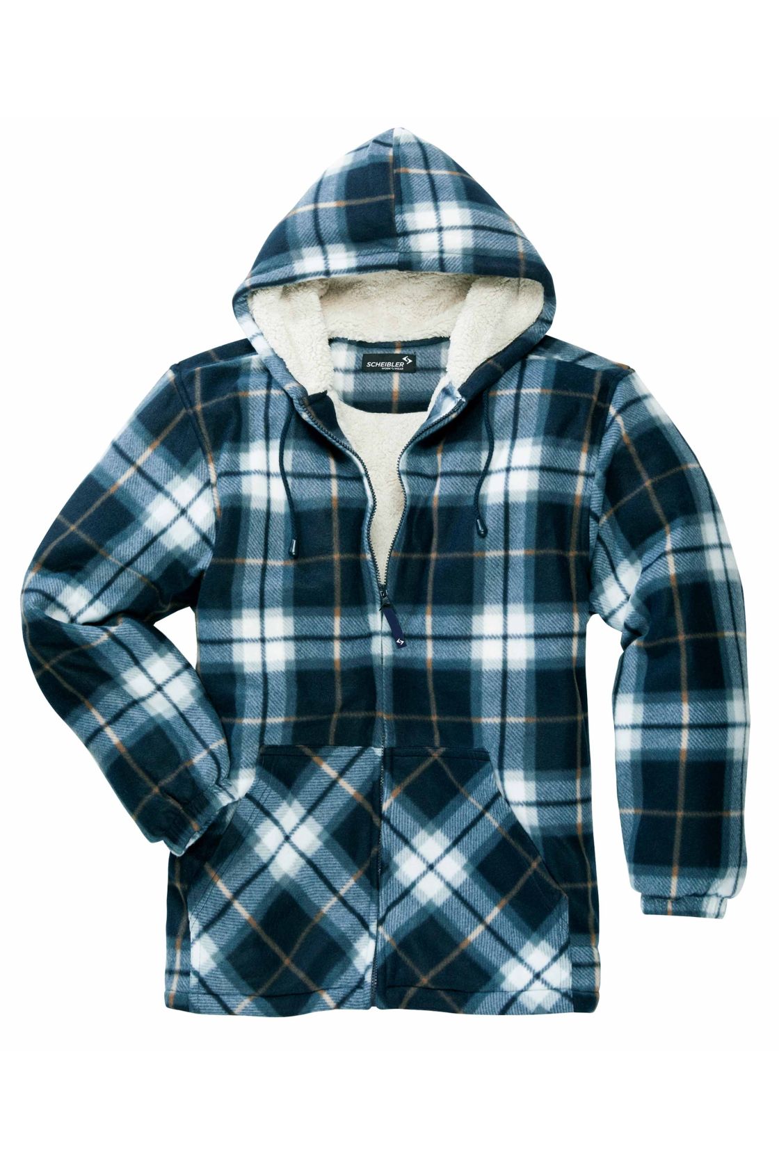 Thermojacke Vancouver, blau/beige-kariert blau/beige-kariert