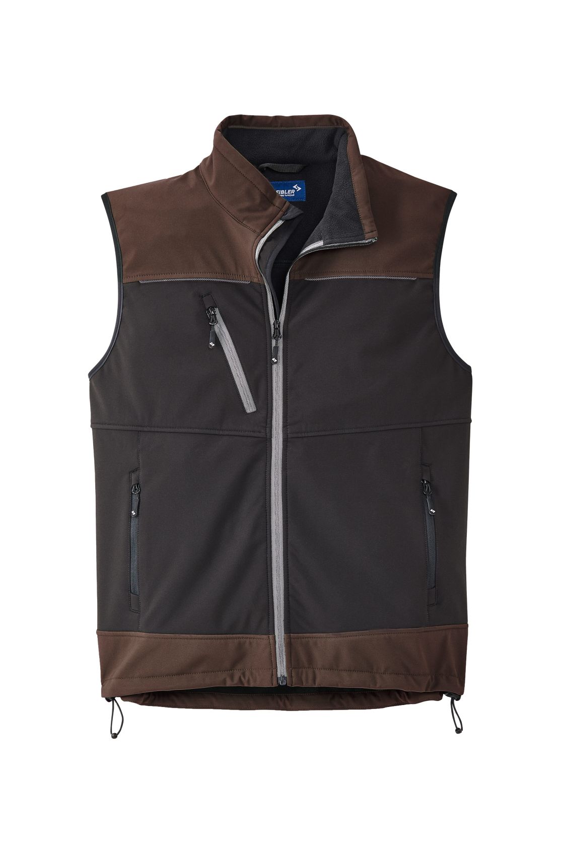 Active Softshellweste, braun/schwarz braun/schwarz