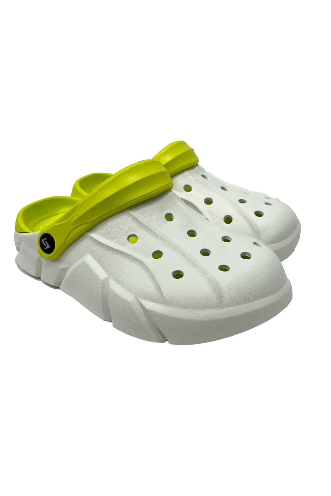 Damen Clog Markelo, weiß/limette weiß/limette