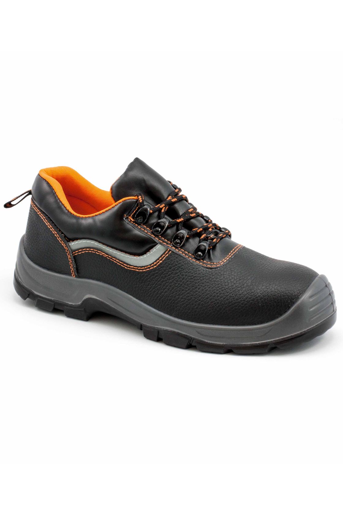 Sicherheitshalbschuh S3 Genua, schwarz/orange schwarz