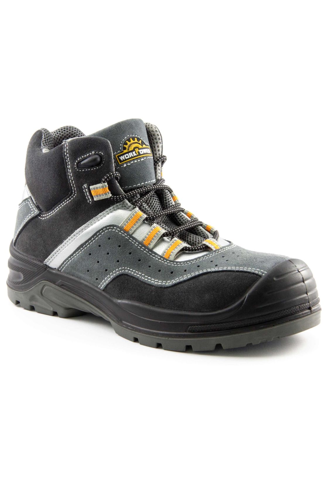 Sicherheitsstiefel S1P Toledo, schwarz/grau/orange schwarz/grau/orange