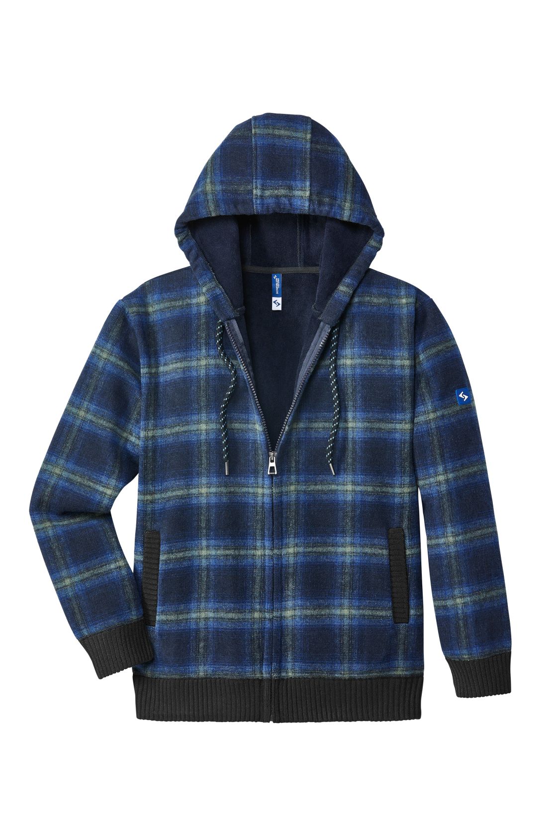 Thermojacke Curris, blau/grau-kariert blau/grau-kariert