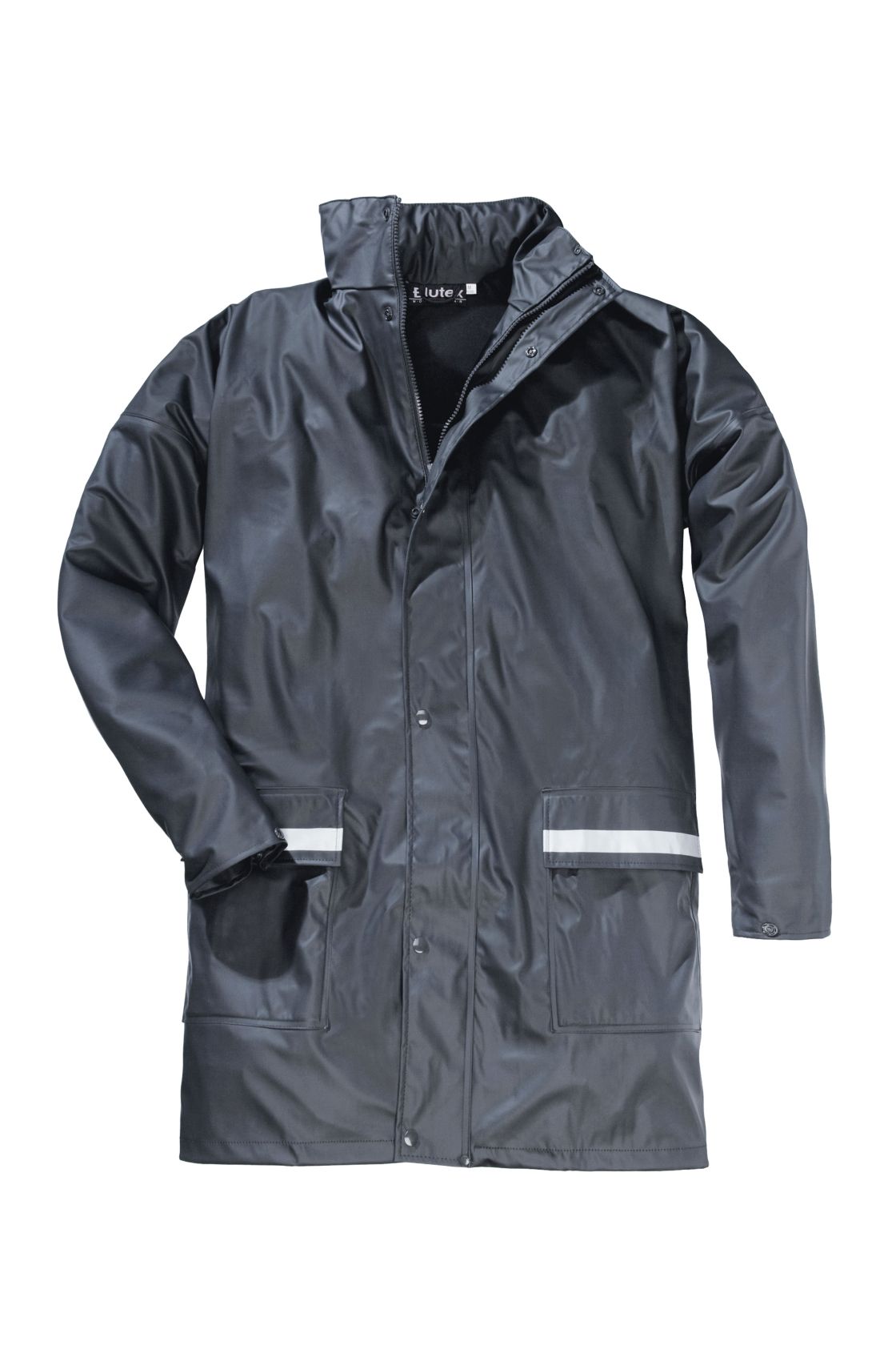 PU-Regenjacke mit Reflexstreifen, blau blau