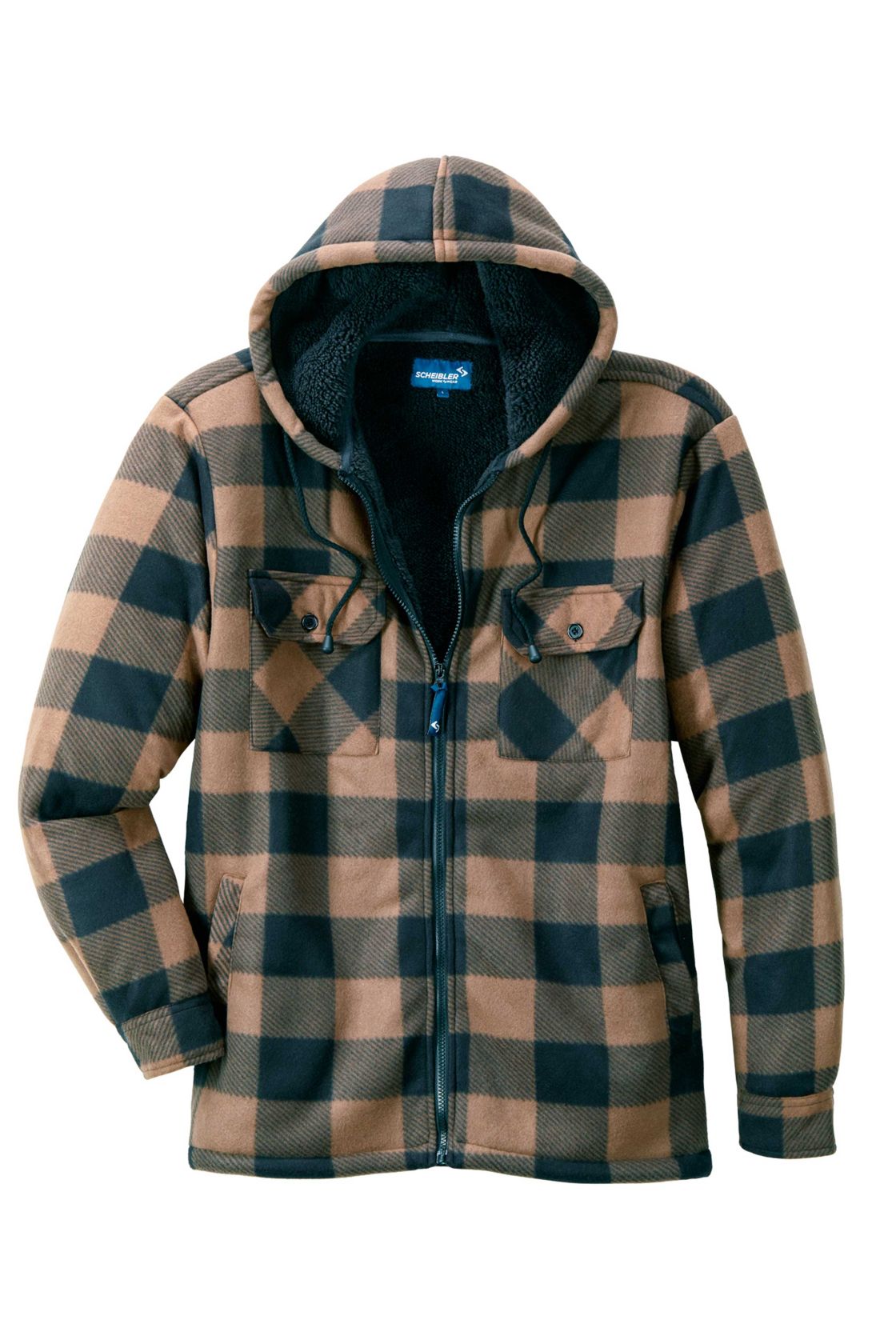 Thermojacke Galway, braun/schwarz-kariert braun/schwarz-kariert