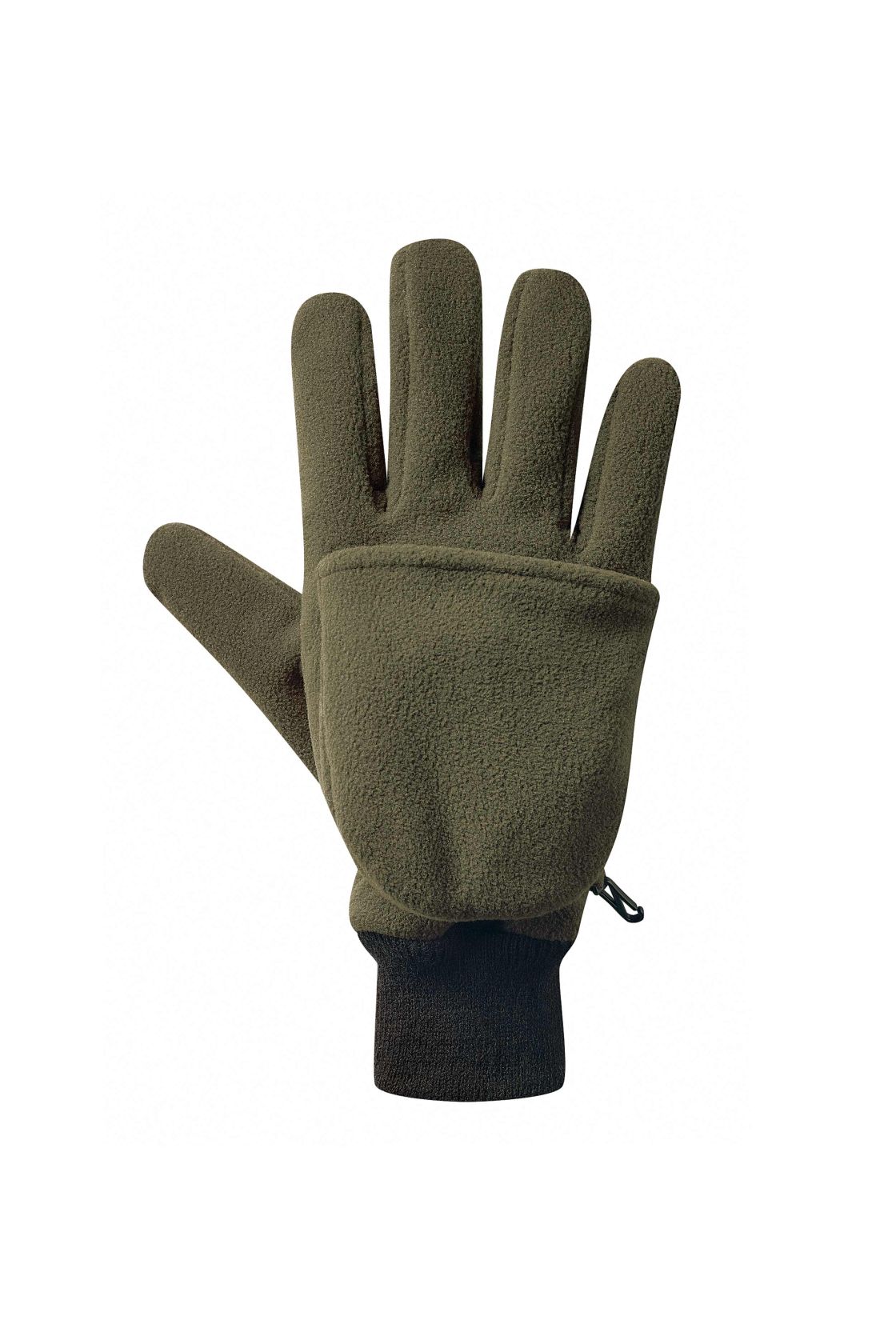 Fleece-Jägerhandschuh, oliv/schwarz oliv/schwarz