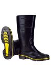 Nitril-Stiefel hoch, schwarz schwarz