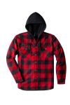 Thermo Hoodiejacke Glenville, rot/schwarz-kariert rot/schwarz-kariert