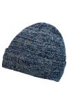 Mütze Stans, grau/navy-meliert, grau/navy-meliert