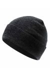 Strickmütze Basic, schwarz, schwarz