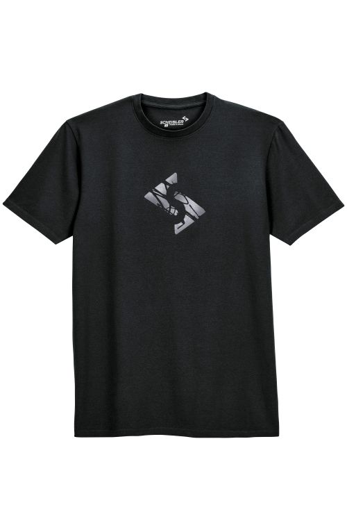 Expansible T-Shirt, schwarz schwarz