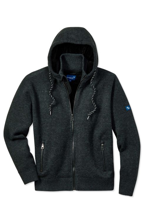 Strickjacke Schärding, anthrazit/schwarz-meliert anthrazit/schwarz-meliert