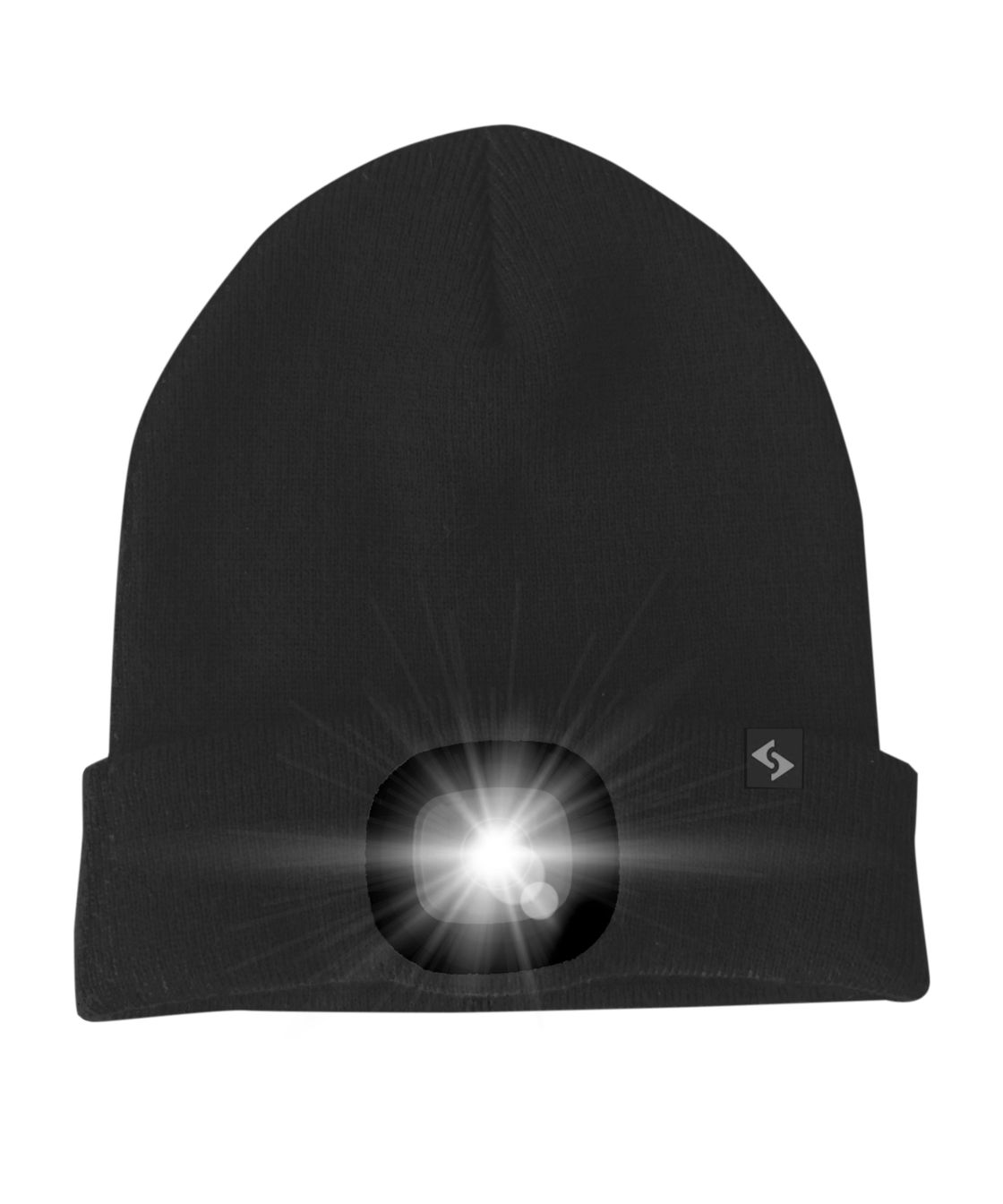 LED Mütze Malix, schwarz, schwarz
