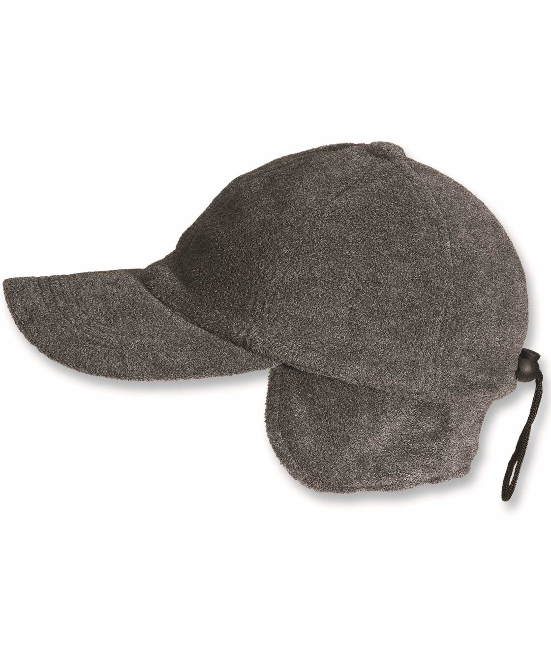 Fleece Baseball-Cap, grau, grau